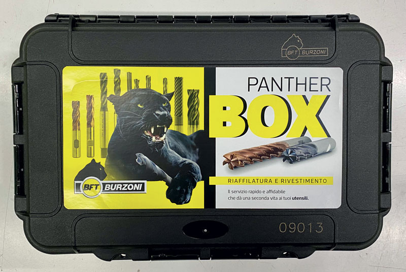 Panther Box è un servizio di riaffilatura e rivestimento offerto da BFT Burzoni che garantisce una seconda vita agli utensili. 