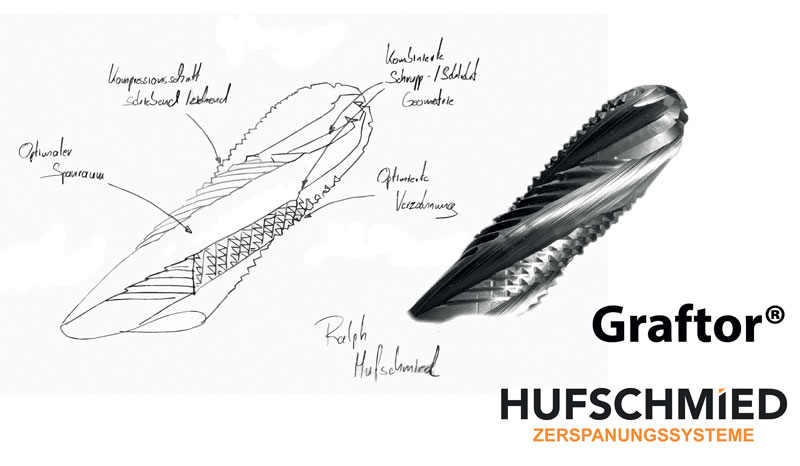 Dalla bozza schematica all’utensile brevettato - il Graftor® di Hufschmied.