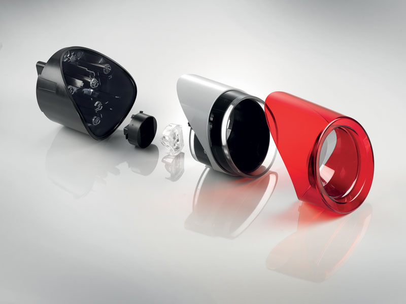 Corpo faro completo più lente interna Ferrari F151 realizzati da Dioma.
