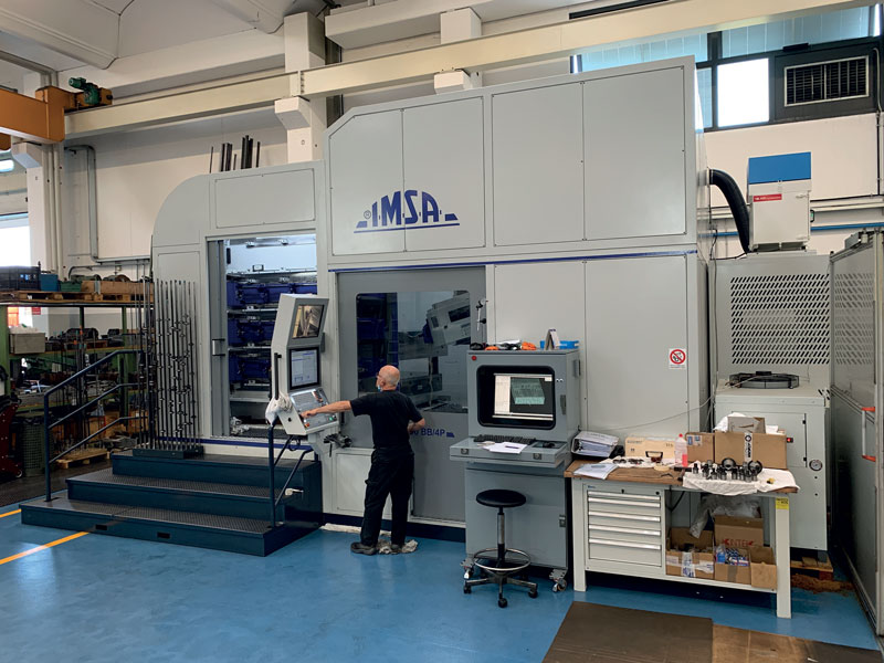 Il centro di foratura profonda IMSA MF1300/4P EVO presente nell’attrezzeria di R.S. Meccanica.