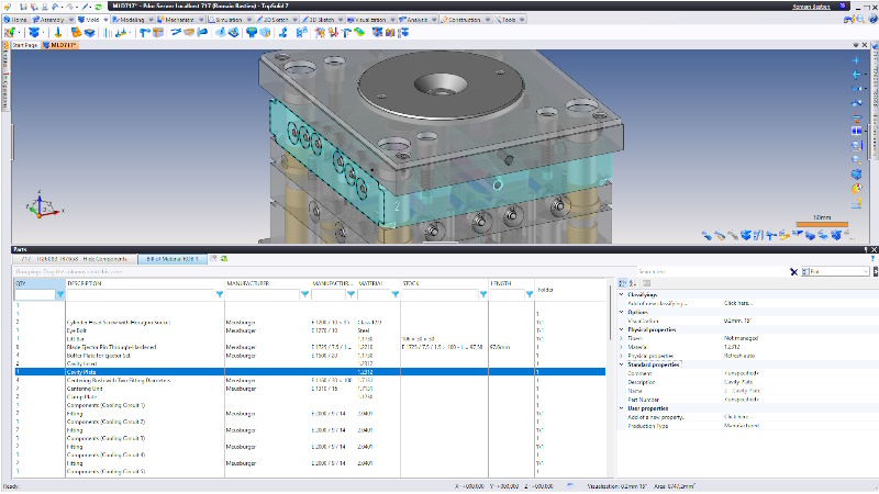 TopSolid’Mold è il modulo CAD dedicato agli stampisti