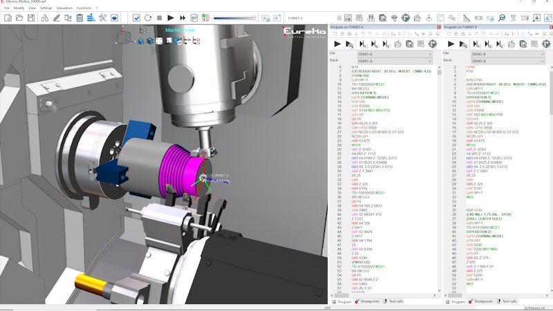 Eureka Virtual Machining: verificare e simulare i programmi ISO su PC