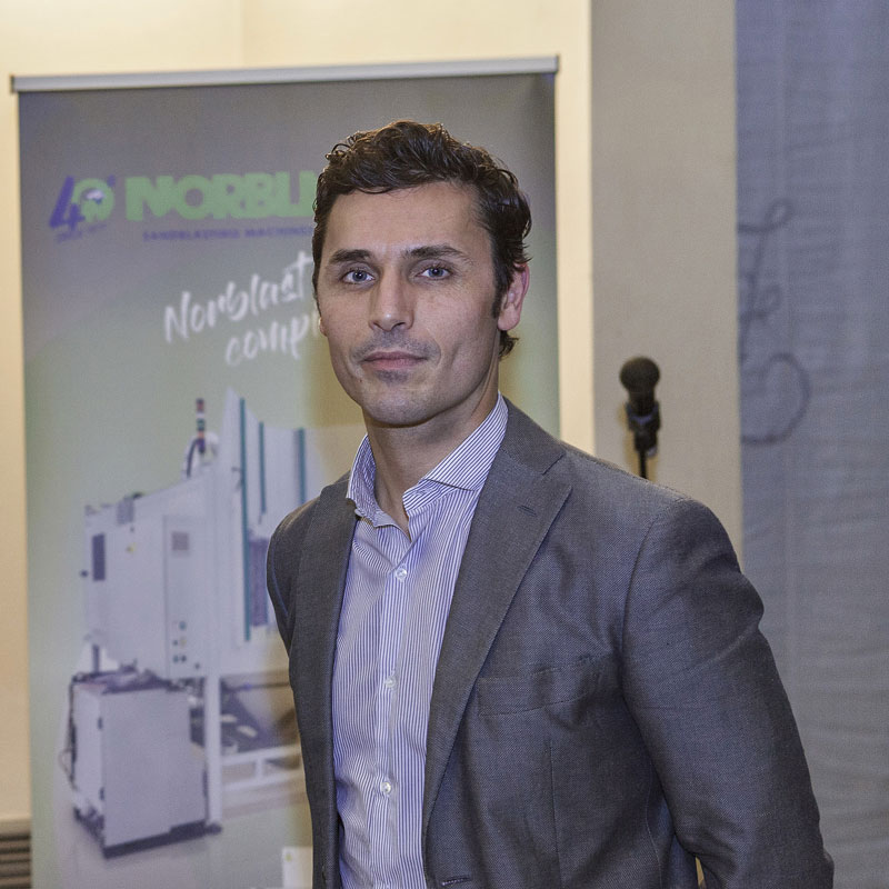Stefano Norelli, direttore commerciale e sviluppatore del mercato internazionale di Norblast.