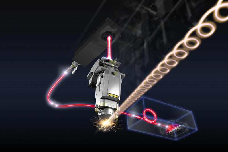 AMADA ha sviluppato la tecnologia LBC sui laser Ventis per poter gestire la geometria del fascio laser.