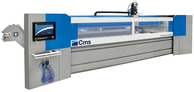 CMS presenta il suo sistema di taglio waterjet Tecnocut Proline.