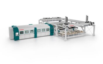 Salvagnini lancia sul mercato il dispositivo di carico/scarico ADLU e quello di sorting automatico MCU in taglia 6020, per la lavorazione di formati di lamiera fino a 6 metri di lunghezza.