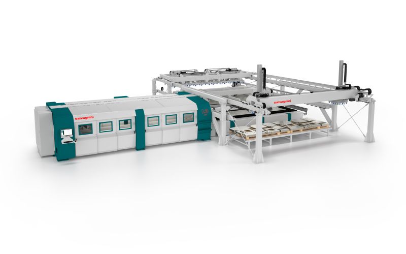Salvagnini lancia sul mercato il dispositivo di carico/scarico ADLU e quello di sorting automatico MCU in taglia 6020, per la lavorazione di formati di lamiera fino a 6 metri di lunghezza.