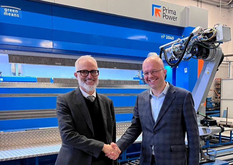 Daniele De Vecchi, CEO di Sistec AM e Giovanni Negri, CEO di Prima Industrie e Prima Power