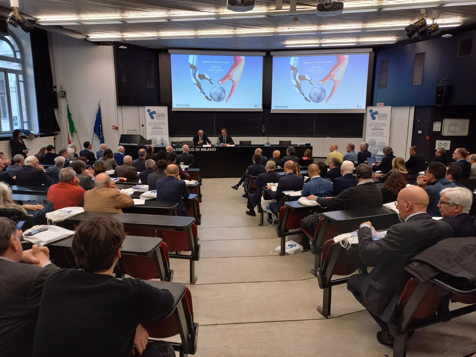 Al Politecnico di Milano il 28 febbraio l’evento “UMANITÀ E ROBOT - Un viaggio in continua evoluzione” è stata l’occasione non solo per celebrare i 50 anni di SIRI
