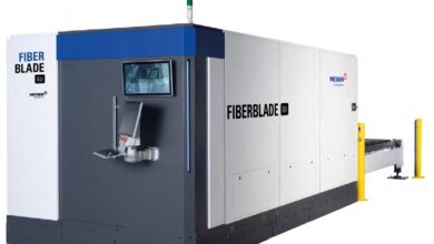 FIBERBLADE GU di Messer Cutting System è disponibile con sorgenti da 12 kW, 20 kW e 30 kW. © Messer Cutting Systems