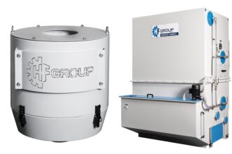 Con Clean Mist PRO (a sinistra) e Idrodust Compact (a destra), HF Group innova la filtrazione industriale per la massima qualità dell’aria.