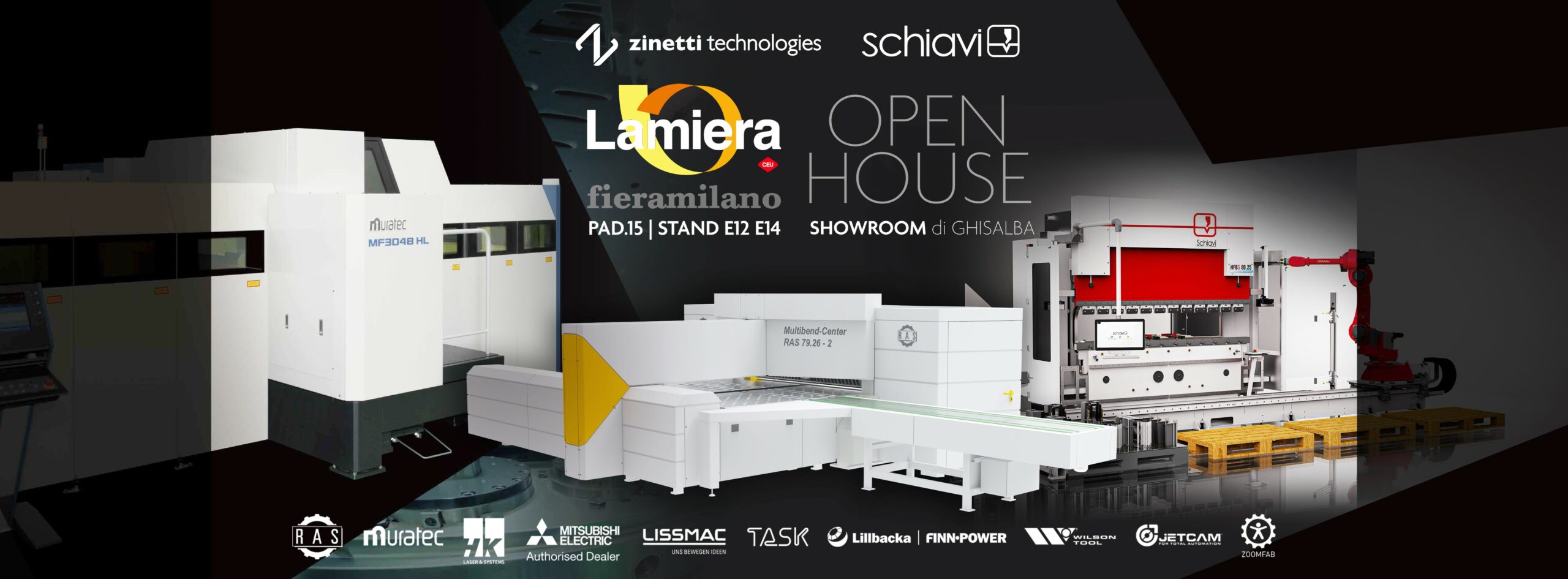 A Ghisalba (BG), si terrà l’Open House ufficiale all’interno del nuovo showroom del Gruppo Zinetti con dimostrazioni dal vivo, consulenze e tecnologie di taglio, piega e punzonatura in funzione.