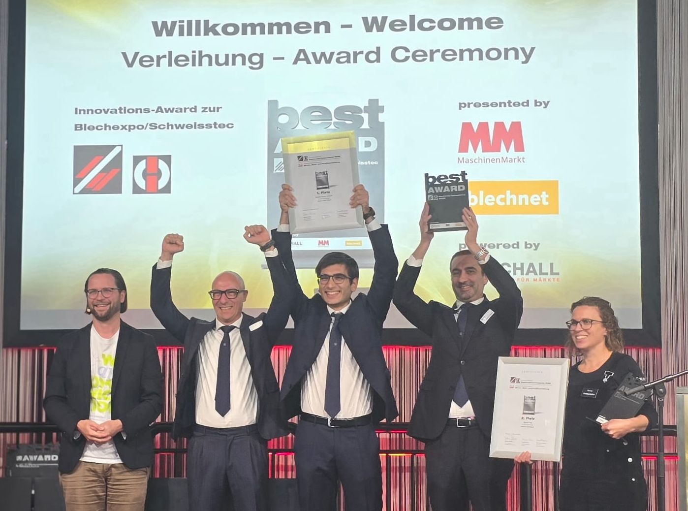 Prima Power new Giga Laser Next 3D laser machine has won the Best Award 2025 in the Sheet Metal, Tube and Profile Processing category.