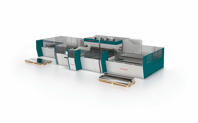 La 4.000ª pannellatrice di Salvagnini Maschinenbau ordinata da CMAlifts: lunghezza massima di piegatura 3.200 mm, altezza massima 203 mm; configurazione con opzioni CUT, CLA, CLA/N, P, PSE e DPM.