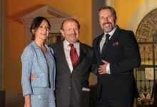 Da sinistra, Daniela, Giuliano e Davide Bosi in occasione delle celebrazioni dei festeggiamenti dei 50 anni di Vuototecnica.