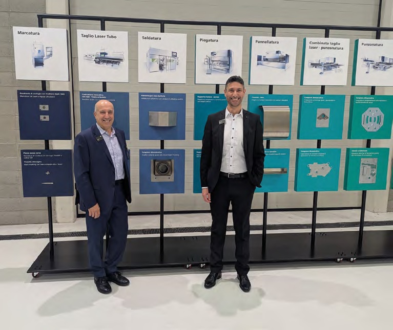Da sinistra : Francesco Parodi, Head of Strategic Marketing and Sales Development di TRUMPF Italia, e Michele Turrisi, Managing Director di TRUMPF Italia.