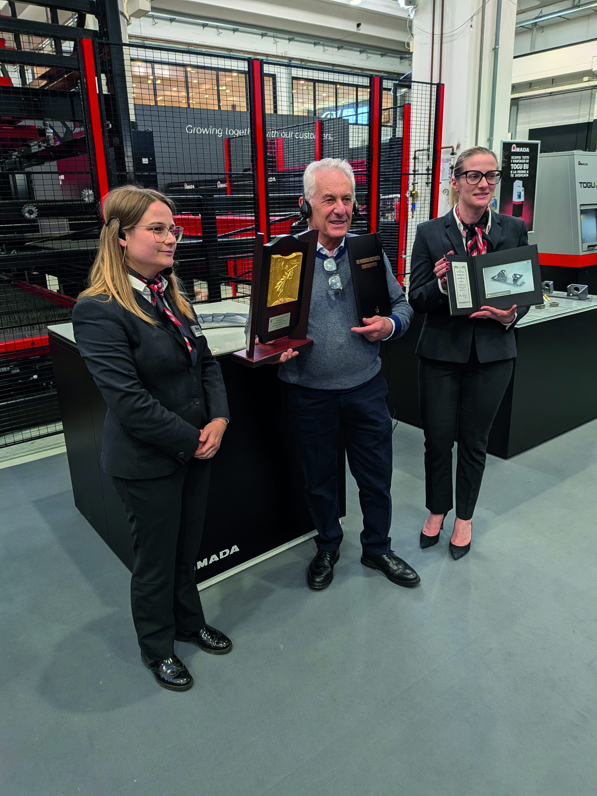 L'Overseas Best Award del The Precision Sheet Metal Technology Fair organizzato da AMADA fra i suoi clienti di tutto il mondo è andato a un'azienda italiana: le Officine Bieffebi realizzando un supporto motore di grande complessità realizzativa.