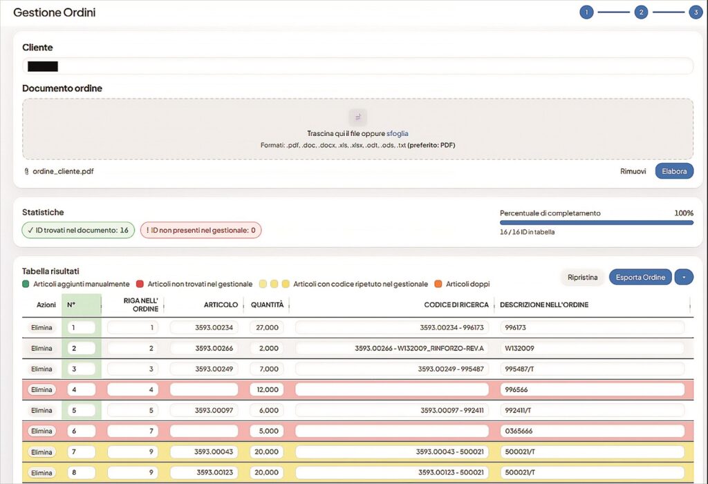 M-AI ha realizzato per Gualini Lamiere un software personalizzato che, grazie all’intelligenza artificiale, automatizza l'inserimento degli ordini.