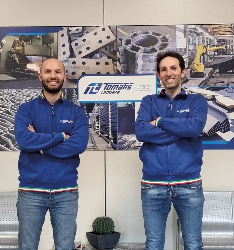 Da sinistra, Luca e Davide Tomatis di Tomatis Lamiere.