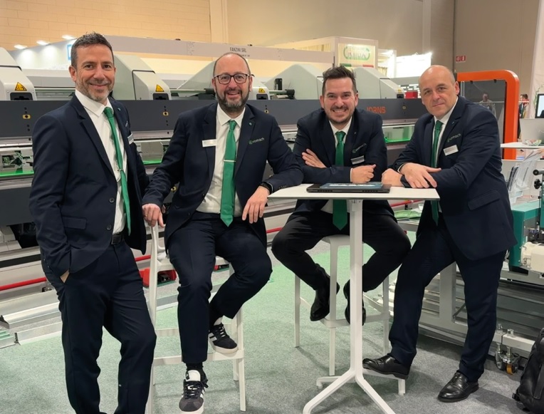 Il team Evomach: da sinistra, David Carrara, Piero Merlino, Marco Barbaran e Renato Gastaldo.