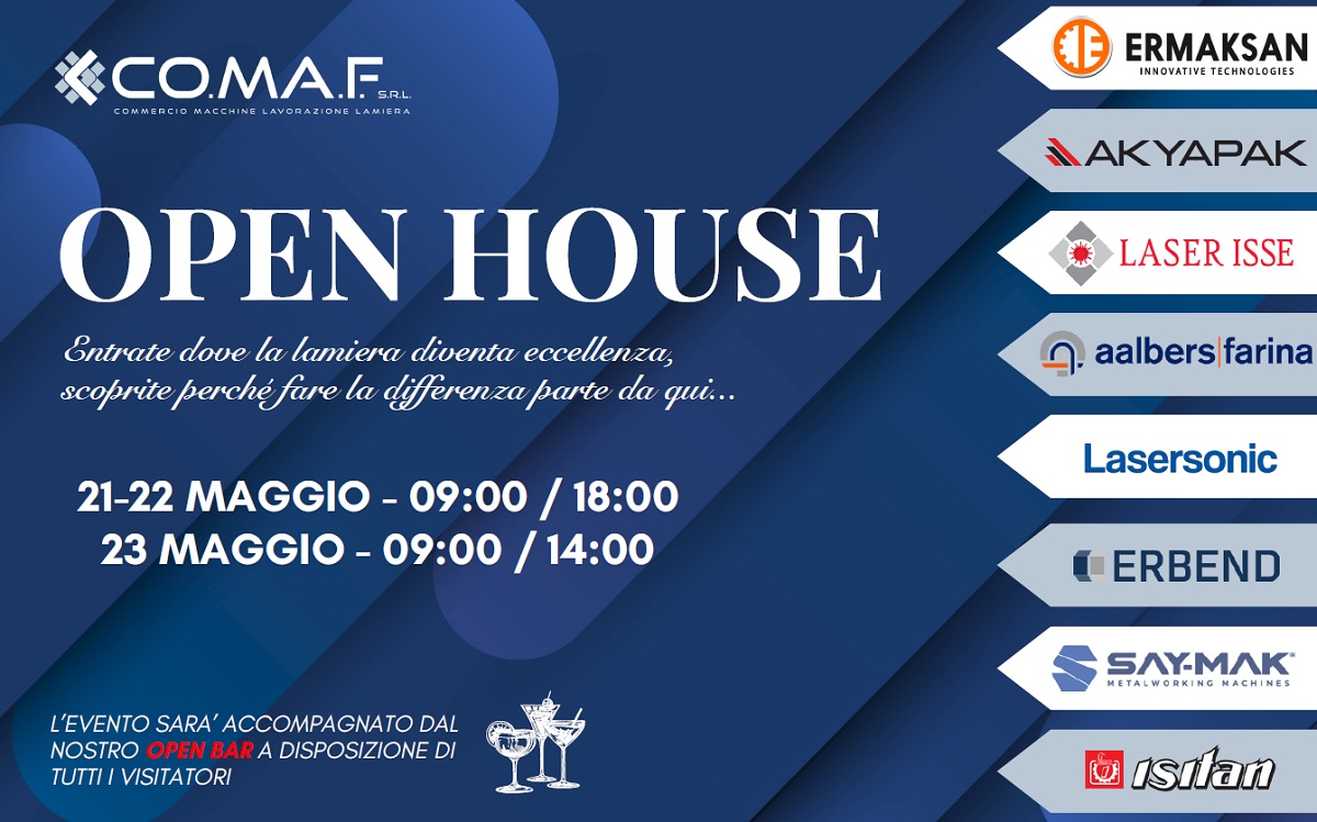 COMAF apre le porte: Open House dal 21 al 23 maggio a Sovico