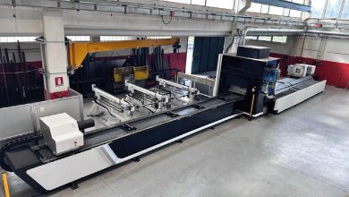 La macchina per il taglio laser tubi Bodor M2e da 6kW di Brusati.