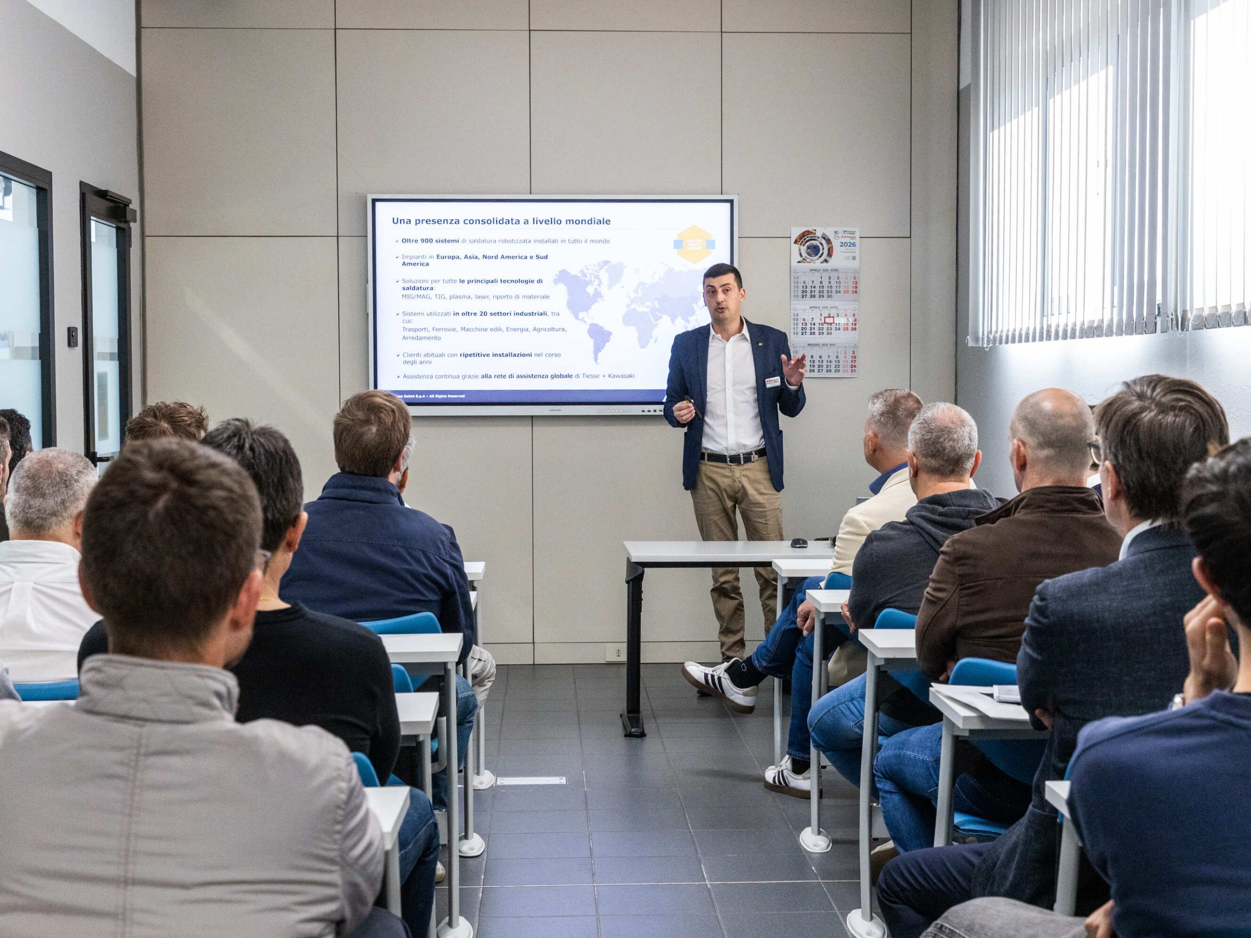 Il 27 maggio, nello showroom di Tiesse Robot a Visano (BS), integratori e tecnici potranno vedere dal vivo i nuovi robot Kawasaki CP110L e CL125N, i sistemi di visione AI KEYENCE e demo live di programmazione offline.