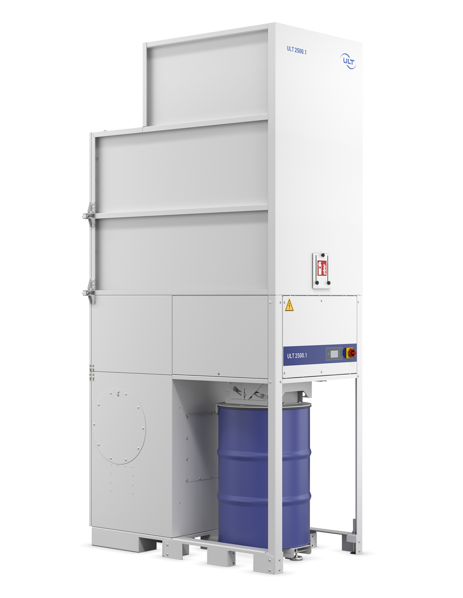 ULT, distribuito da PCB Tecnnologies, presenta ULT 2500.1, un nuovo sistema di aspirazione e filtrazione per grandi quantità di polveri.