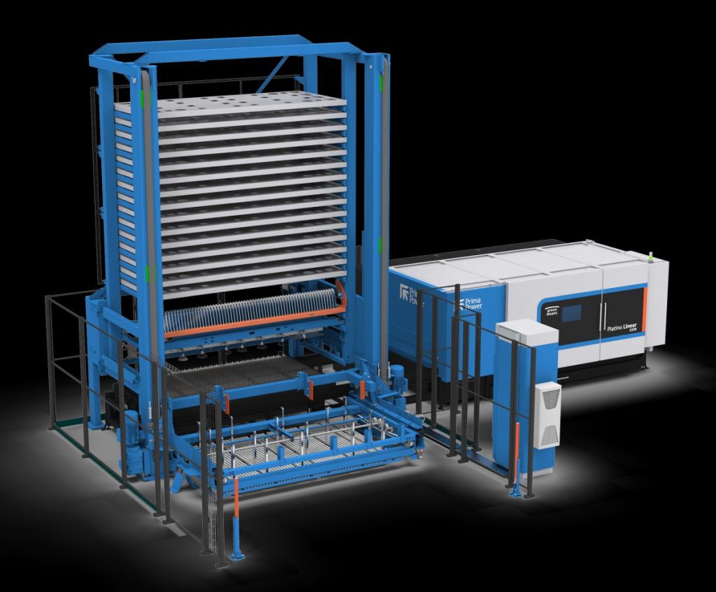 Platino Linear con Laser Compact Tower di Prima Power.