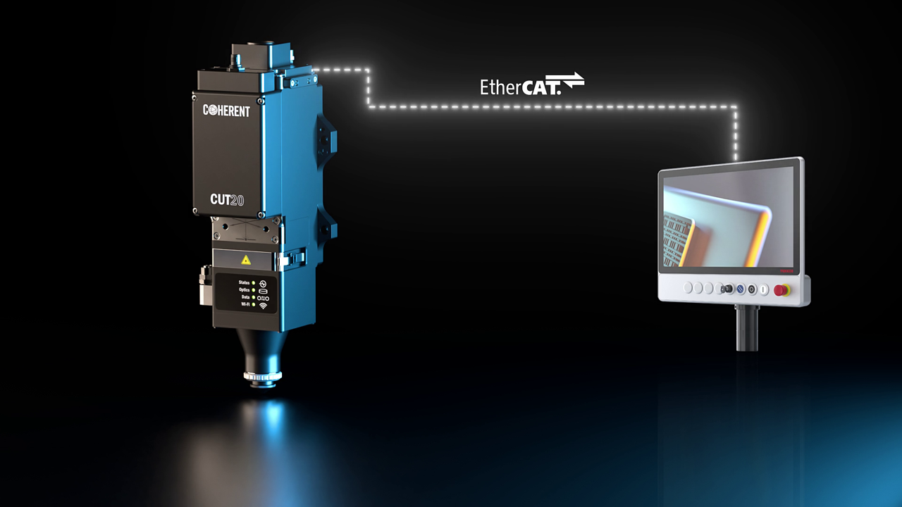 CUT12 di Coherent è progettata per sistemi laser a fibra fino a 12 kW.