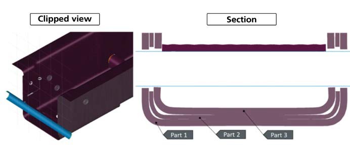 Figura 5 – Simulazione di assemblaggio con componenti stampati virtualmente.