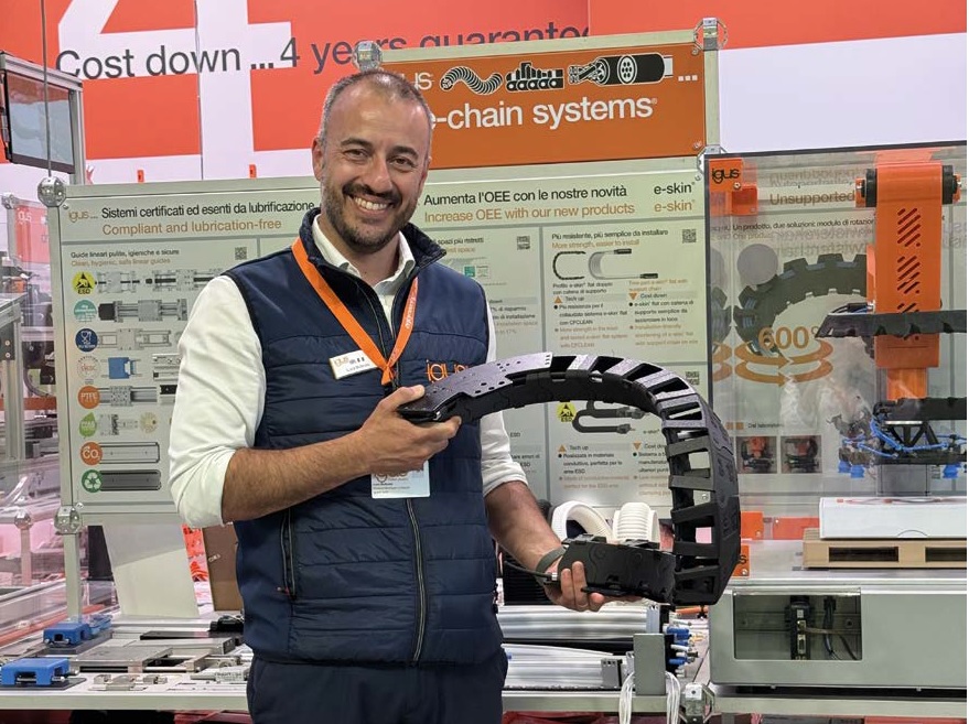 Luca Butturini, Product Manager della Divisione dei Sistemi per Catene Portacavi di igus Italia.