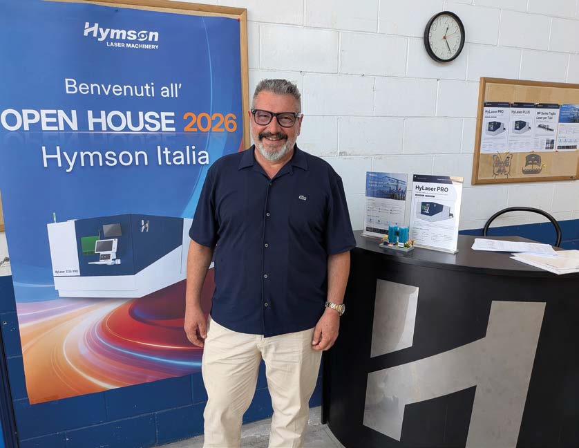 Ad accogliere i partecipanti al primo Open House di Hymson Italy non poteva mancare Flavio Gregori, Managing Director dell’azienda.