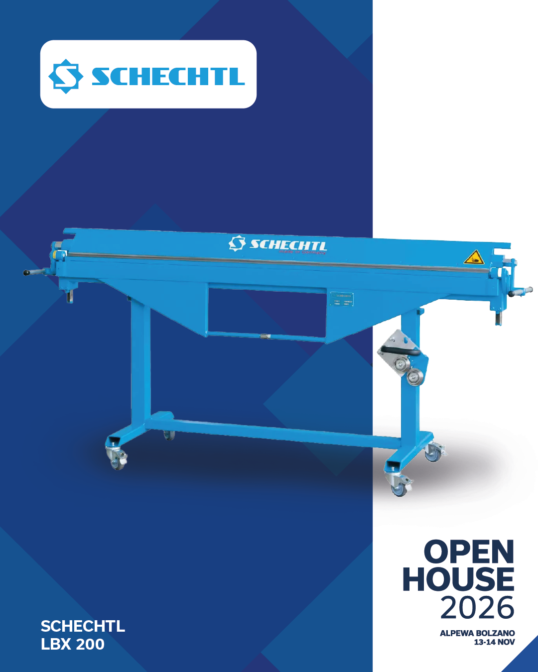 SCHECHTL LBX 200, soluzione per la piegatura della lamiera all’ALPEWA Open House 2026