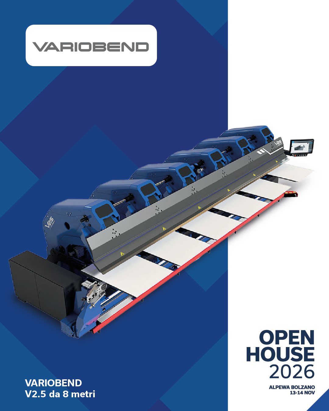VARIOBEND V2.5 da 8 metri, in dimostrazione all’ALPEWA Open House 2026