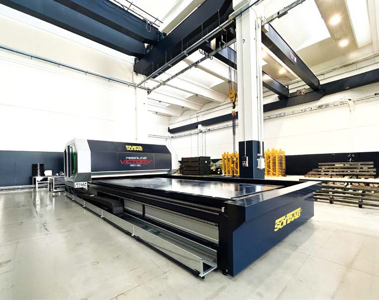 Fiberline Victory raggiunge una superficie di taglio di 6.000x3.000 mm.