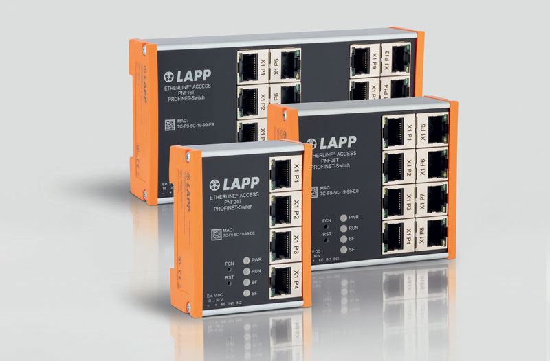 LAPP ha recentemente arricchito di nuovi modelli la famiglia di switch ETHERLINE® ACCESS. l LAPP has recently enriched the ETHERLINE®