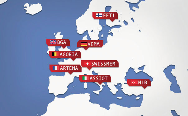 Le associazioni nazionali che fanno parte di EUROTRANS.