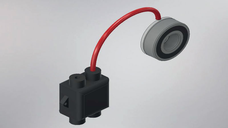 Il nuovo smart bearing, testato e sviluppato da MBI.
