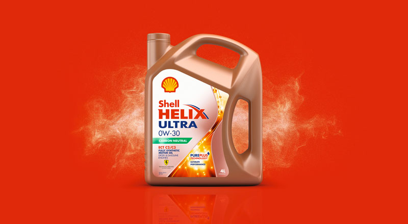 Il lubrificante Shell Helix Ultra 0W è carbon neutral.