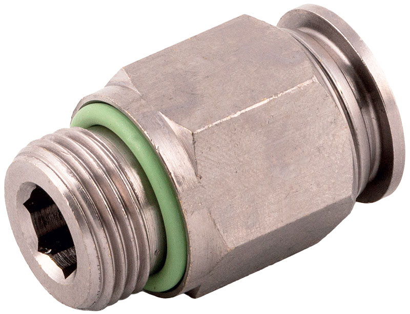 Grazie a un particolare rivestimento superficiale, il raccordo serie 70000 non rilascia sostanze nocive nel fluido.