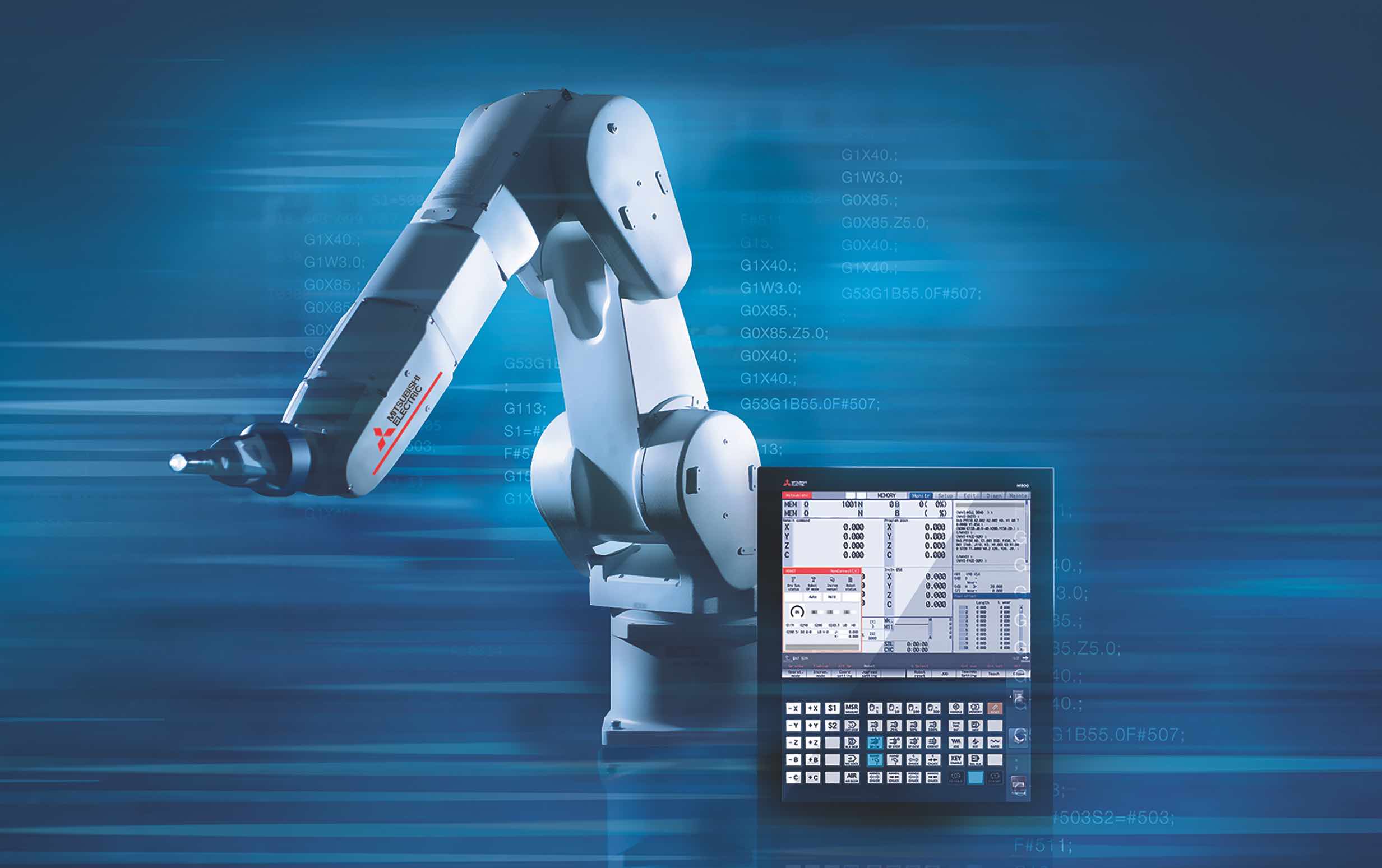 Mitsubishi Electric affronta il tema di digitalizzazione e integrazione tra robotica e CNC.