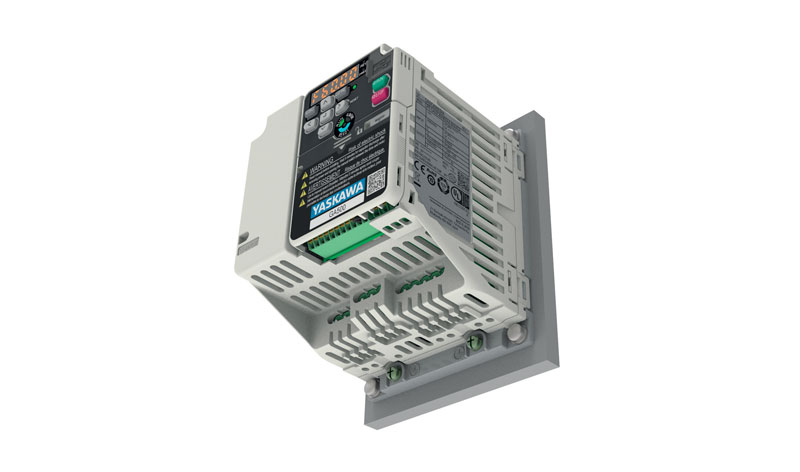 Le frequenze di uscita dell'inverter GA500 di Yaskawa sono fino a 2.000 hz senza dissipatore di calore.
