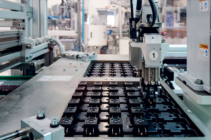 Moulding and automated testing of coils at Atam’s premises.