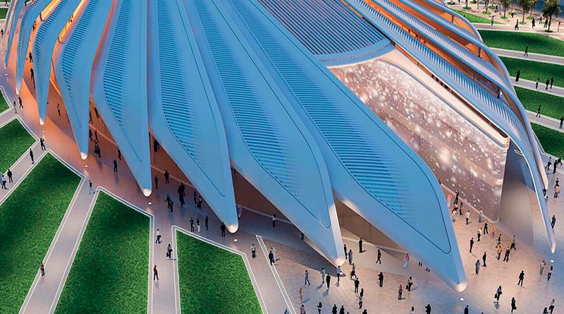 Il sistema di movimentazione delle ali del Padiglione degli UAE all’Expo Dubai 2021 è realizzato da impianto oleodinamico di Duplomatic MS.