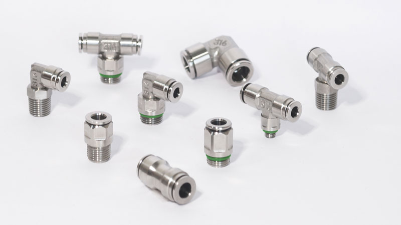Raccordi a innesto rapido in acciaio inox