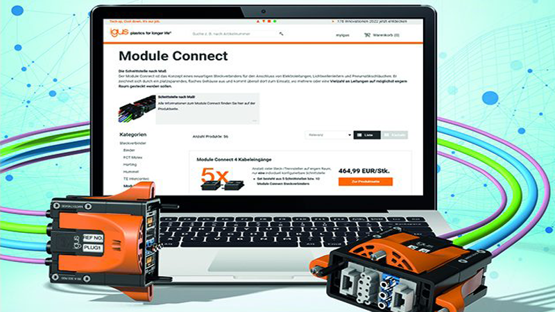 Da igus un connettore plug-in compatto e modulare