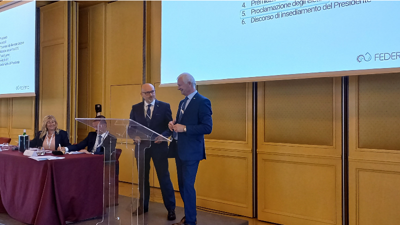 Fausto Villa passa il testimone a Mauro Rizzolo alla presidenza FEDERTEC