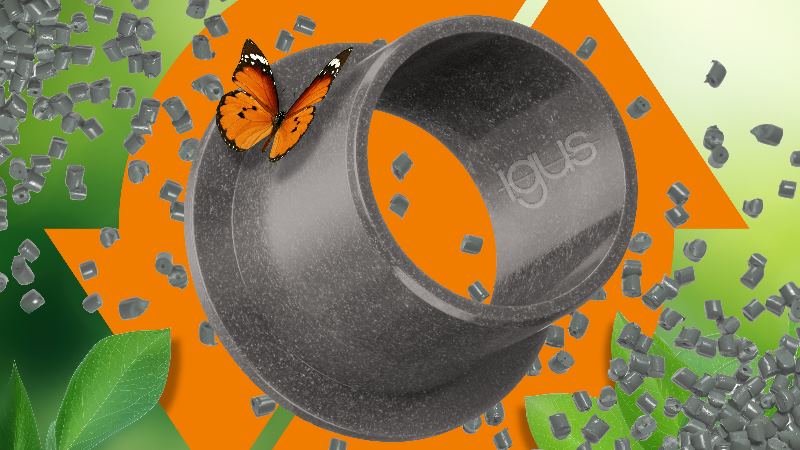 ECO P210, il nuovo materiale igus per cuscinetti resiste alle sostanze chimiche