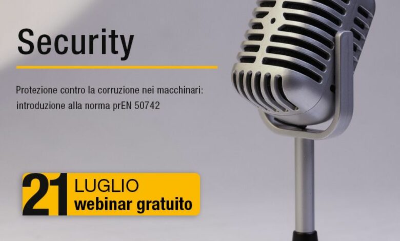 Protezione contro la corruzione nei macchinari: introduzione alla norma prEN 50742 con Pilz